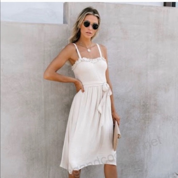 NWT Vici - Enjoy It All Pocketed Smock Midi Dress